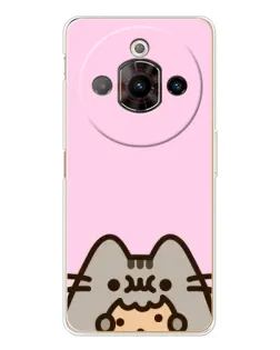 Чехол для ZTE Nubia Focus Pro с картинкой «Pusheen и печенье» Чехол для ZTE Nubia Focus Pro с картинкой «Pusheen и печенье»