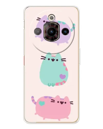 Чехол для ZTE Nubia Focus Pro с картинкой «Pusheen трио» Чехол для ZTE Nubia Focus Pro с картинкой «Pusheen трио»