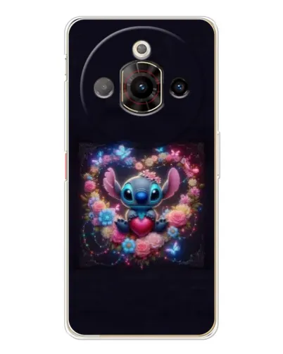 Чехол для ZTE Nubia Focus Pro с картинкой «Stitch в цветах» Чехол для ZTE Nubia Focus Pro с картинкой «Stitch в цветах»
