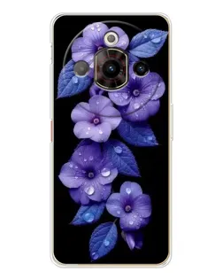 Чохол для ZTE Nubia Focus Pro з картинкою «Фіолетові квіти з росою» Чохол для ZTE Nubia Focus Pro з картинкою «Фіолетові квіти з росою»