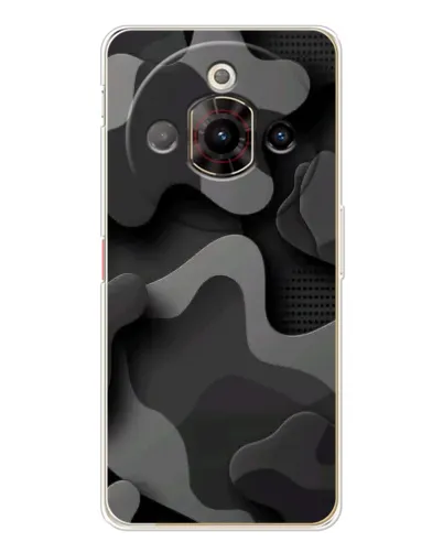Чехол для ZTE Nubia Focus Pro с картинкой «Темный абстрактный камуфляж»