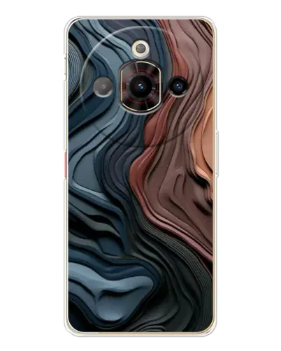 Чехол для ZTE Nubia Focus Pro с картинкой «Цветные волны каньона»