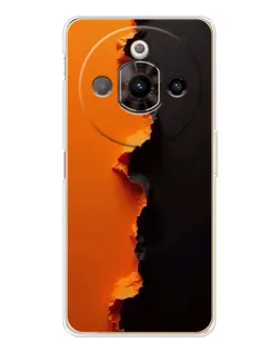 Чехол для ZTE Nubia Focus Pro с картинкой «Оранжевый разлом»