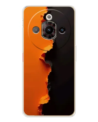 Чехол для ZTE Nubia Focus Pro с картинкой «Оранжевый разлом»