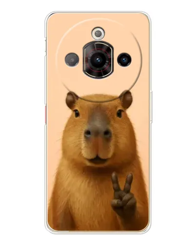 Чехол для ZTE Nubia Focus Pro с картинкой «Капибара виктория»