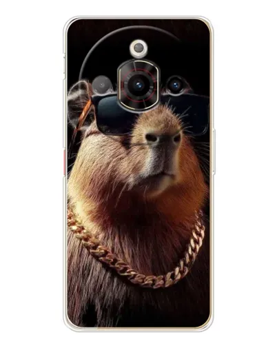 Чехол для ZTE Nubia Focus Pro с картинкой «Капибара золотая цепь»
