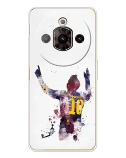 Чехол для ZTE Nubia Focus Pro с картинкой «Акварельный Месси Барселона»