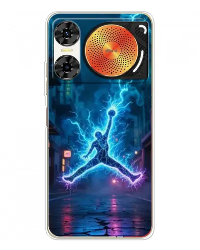 Чехол для ZTE Nubia Music 2 с картинкой «Jordan Gold Jumpman»