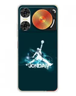 Чехол для ZTE Nubia Music 2 с картинкой «Jordan Blue Fire» Чехол для ZTE Nubia Music 2 с картинкой «Jordan Blue Fire»