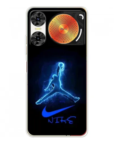 Чехол для ZTE Nubia Music 2 с картинкой «Jordan Neon Blue»
