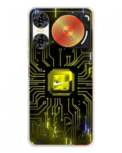 Чехол для ZTE Nubia Music 2 с картинкой «Nike — золотая искра» Чехол для ZTE Nubia Music 2 с картинкой «Nike — золотая искра»