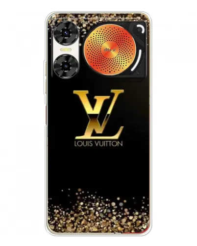 Чехол для ZTE Nubia Music 2 с картинкой «LV — золотые искры»