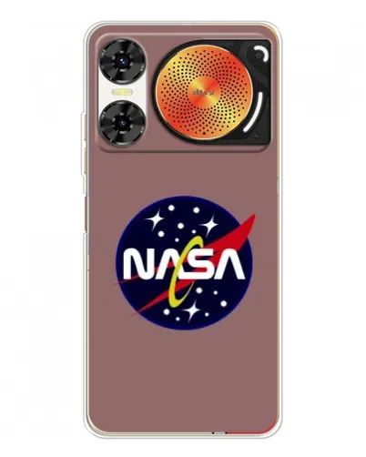 Чехол для ZTE Nubia Music 2 с картинкой «NASA — ретро космос»