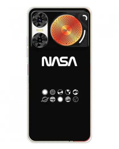 Чехол для ZTE Nubia Music 2 с картинкой «NASA — технический принт»