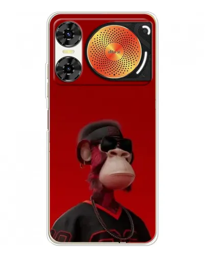 Чехол для ZTE Nubia Music 2 с картинкой «Bored Ape в красном» Чехол для ZTE Nubia Music 2 с картинкой «Bored Ape в красном»