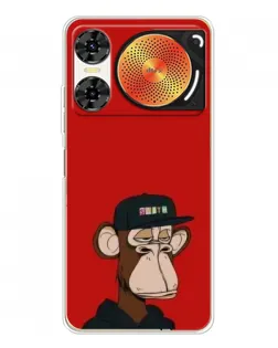Чехол для ZTE Nubia Music 2 с картинкой «Bored Ape — красный фон» Чехол для ZTE Nubia Music 2 с картинкой «Bored Ape — красный фон»
