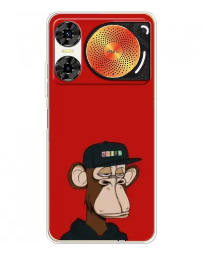 Чехол для ZTE Nubia Music 2 с картинкой «Bored Ape — красный фон» Чехол для ZTE Nubia Music 2 с картинкой «Bored Ape — красный фон»