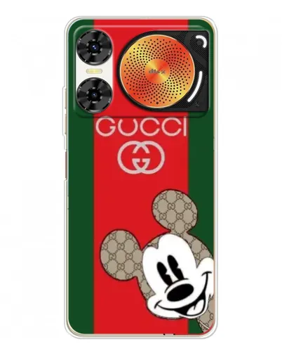 Чехол для ZTE Nubia Music 2 с картинкой «Gucci — полосы и Микки»