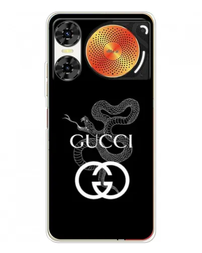 Чехол для ZTE Nubia Music 2 с картинкой «Gucci — серебряная змея»