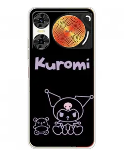 Чехол для ZTE Nubia Music 2 с картинкой «Kuromi — черный минимализм» Чехол для ZTE Nubia Music 2 с картинкой «Kuromi — черный минимализм»