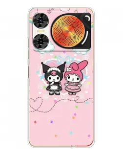 Чехол для ZTE Nubia Music 2 с картинкой «My Melody и Kuromi» Чехол для ZTE Nubia Music 2 с картинкой «My Melody и Kuromi»