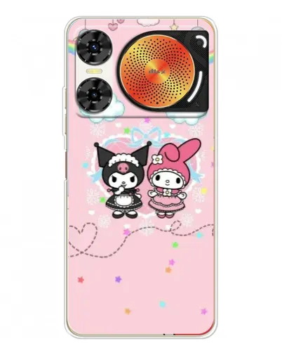 Чехол для ZTE Nubia Music 2 с картинкой «My Melody и Kuromi» Чехол для ZTE Nubia Music 2 с картинкой «My Melody и Kuromi»