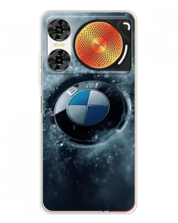 Чехол для ZTE Nubia Music 2 с картинкой «Логотип BMW — лед»