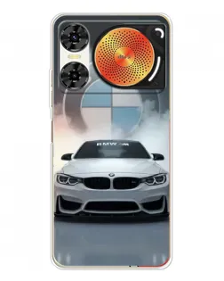 Чехол для ZTE Nubia Music 2 с картинкой «BMW в белом дыму»