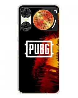 Чехол для ZTE Nubia Music 2 с картинкой «Яркий логотип PUBG»
