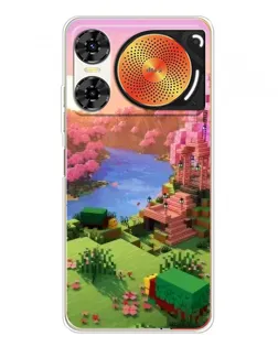 Чехол для ZTE Nubia Music 2 с картинкой «Розовое дерево Minecraft» Чехол для ZTE Nubia Music 2 с картинкой «Розовое дерево Minecraft»