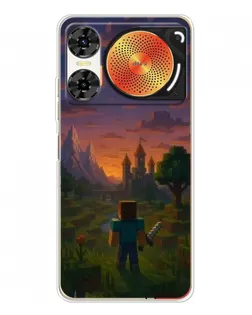 Чехол для ZTE Nubia Music 2 с картинкой «Стив у башни» Чехол для ZTE Nubia Music 2 с картинкой «Стив у башни»