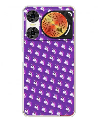 Чехол для ZTE Nubia Music 2 с картинкой «Единороги на фиолетовом» Чехол для ZTE Nubia Music 2 с картинкой «Единороги на фиолетовом»