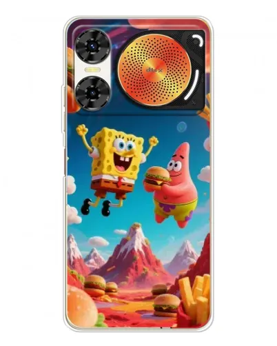 Чехол для ZTE Nubia Music 2 с картинкой «Космический фастфуд» Чехол для ZTE Nubia Music 2 с картинкой «Космический фастфуд»