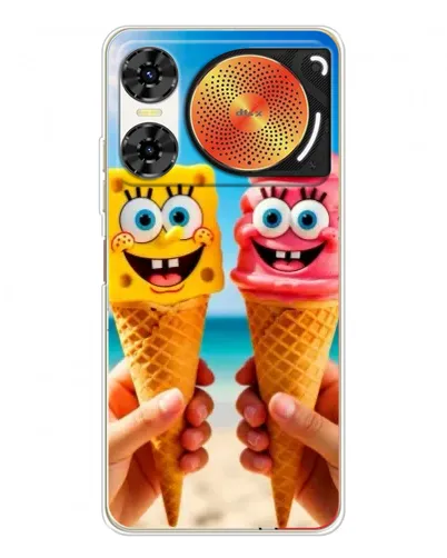 Чехол для ZTE Nubia Music 2 с картинкой «Спанч Боб мороженое» Чехол для ZTE Nubia Music 2 с картинкой «Спанч Боб мороженое»