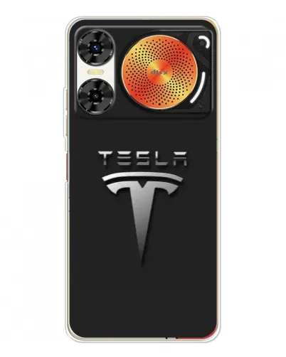 Чехол для ZTE Nubia Music 2 с картинкой «Стальной логотип Tesla» Чехол для ZTE Nubia Music 2 с картинкой «Стальной логотип Tesla»