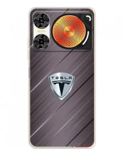 Чехол для ZTE Nubia Music 2 с картинкой «Металлическая текстура Tesla» Чехол для ZTE Nubia Music 2 с картинкой «Металлическая текстура Tesla»