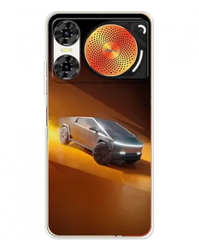Чехол для ZTE Nubia Music 2 с картинкой «Cybertruck в пустыне» Чехол для ZTE Nubia Music 2 с картинкой «Cybertruck в пустыне»