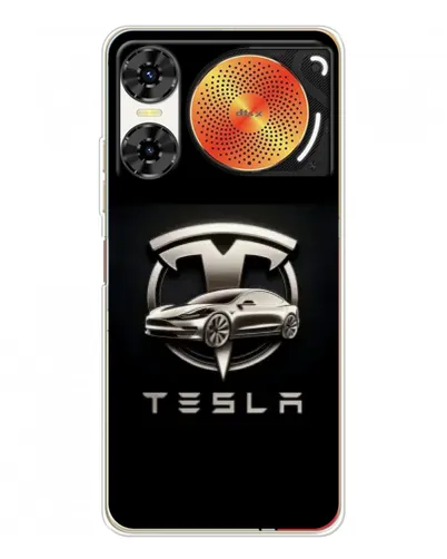 Чехол для ZTE Nubia Music 2 с картинкой «Tesla — серебристое авто» Чехол для ZTE Nubia Music 2 с картинкой «Tesla — серебристое авто»