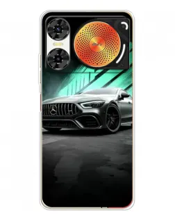 Чехол для ZTE Nubia Music 2 с картинкой «Темный Mercedes AMG»