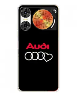 Чехол для ZTE Nubia Music 2 с картинкой «Логотип Audi Heart»