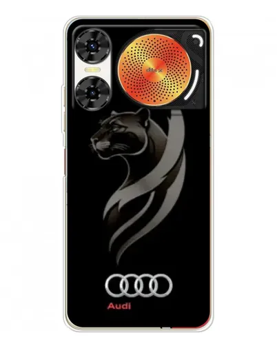 Чехол для ZTE Nubia Music 2 с картинкой «Графика — пантера и Audi» Чехол для ZTE Nubia Music 2 с картинкой «Графика — пантера и Audi»