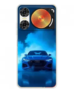 Чехол для ZTE Nubia Music 2 с картинкой «Audi — голубая энергия»