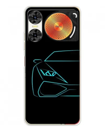 Чехол для ZTE Nubia Music 2 с картинкой «Голубой силуэт Lamborghini» Чехол для ZTE Nubia Music 2 с картинкой «Голубой силуэт Lamborghini»