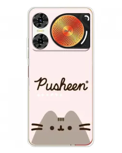 Чехол для ZTE Nubia Music 2 с картинкой «Pusheen логотип» Чехол для ZTE Nubia Music 2 с картинкой «Pusheen логотип»