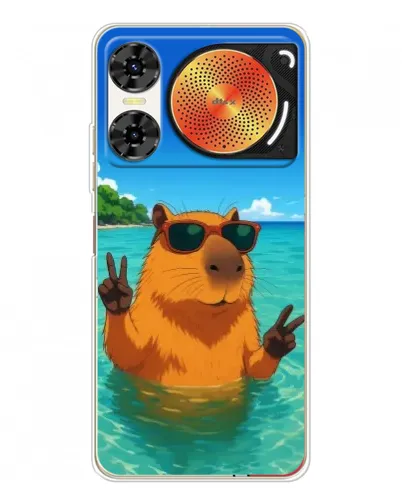 Чехол для ZTE Nubia Music 2 с картинкой «Морская капибара» Чехол для ZTE Nubia Music 2 с картинкой «Морская капибара»