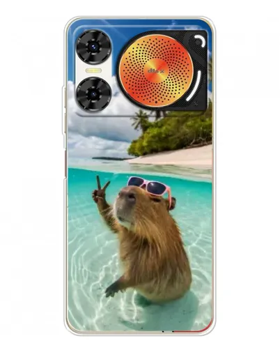 Чехол для ZTE Nubia Music 2 с картинкой «Капибара на море» Чехол для ZTE Nubia Music 2 с картинкой «Капибара на море»