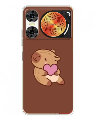 Чехол для ZTE Nubia Music 2 с картинкой «Капибара с сердцем» Чехол для ZTE Nubia Music 2 с картинкой «Капибара с сердцем»