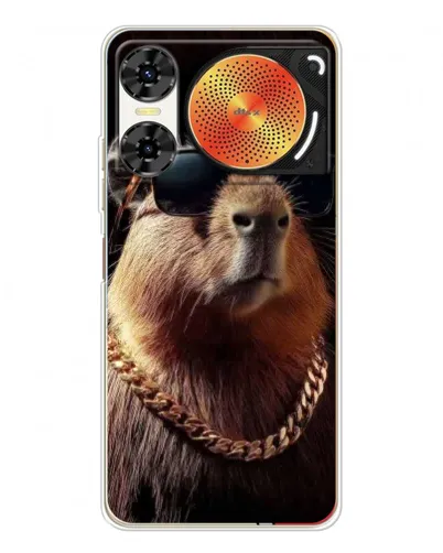 Чехол для ZTE Nubia Music 2 с картинкой «Капибара золотая цепь» Чехол для ZTE Nubia Music 2 с картинкой «Капибара золотая цепь»