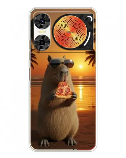 Чехол для ZTE Nubia Music 2 с картинкой «Капибара с пиццей» Чехол для ZTE Nubia Music 2 с картинкой «Капибара с пиццей»