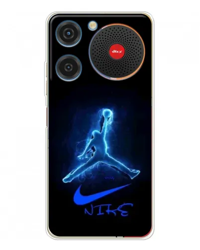 Чехол для ZTE Nubia Music с картинкой «Jordan Neon Blue» Чехол для ZTE Nubia Music с картинкой «Jordan Neon Blue»